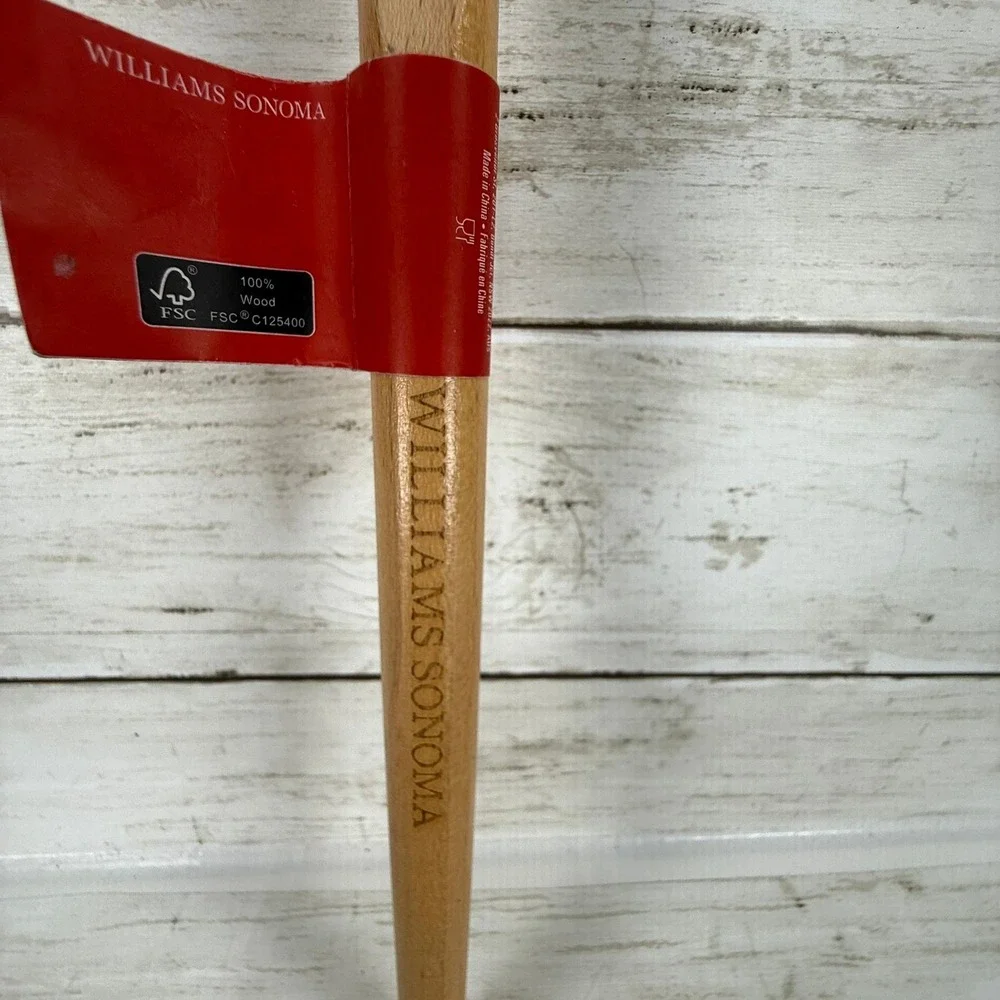 Williams Sonoma Disney Mickey Minnie Mouse Christmas Silicone Spatula Wood Handl